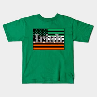 Irish American Flag Kids T-Shirt